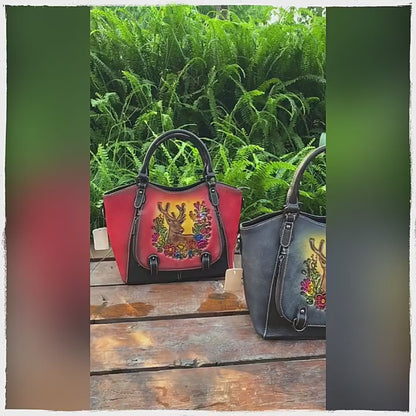 Leder Handtasche "Element"