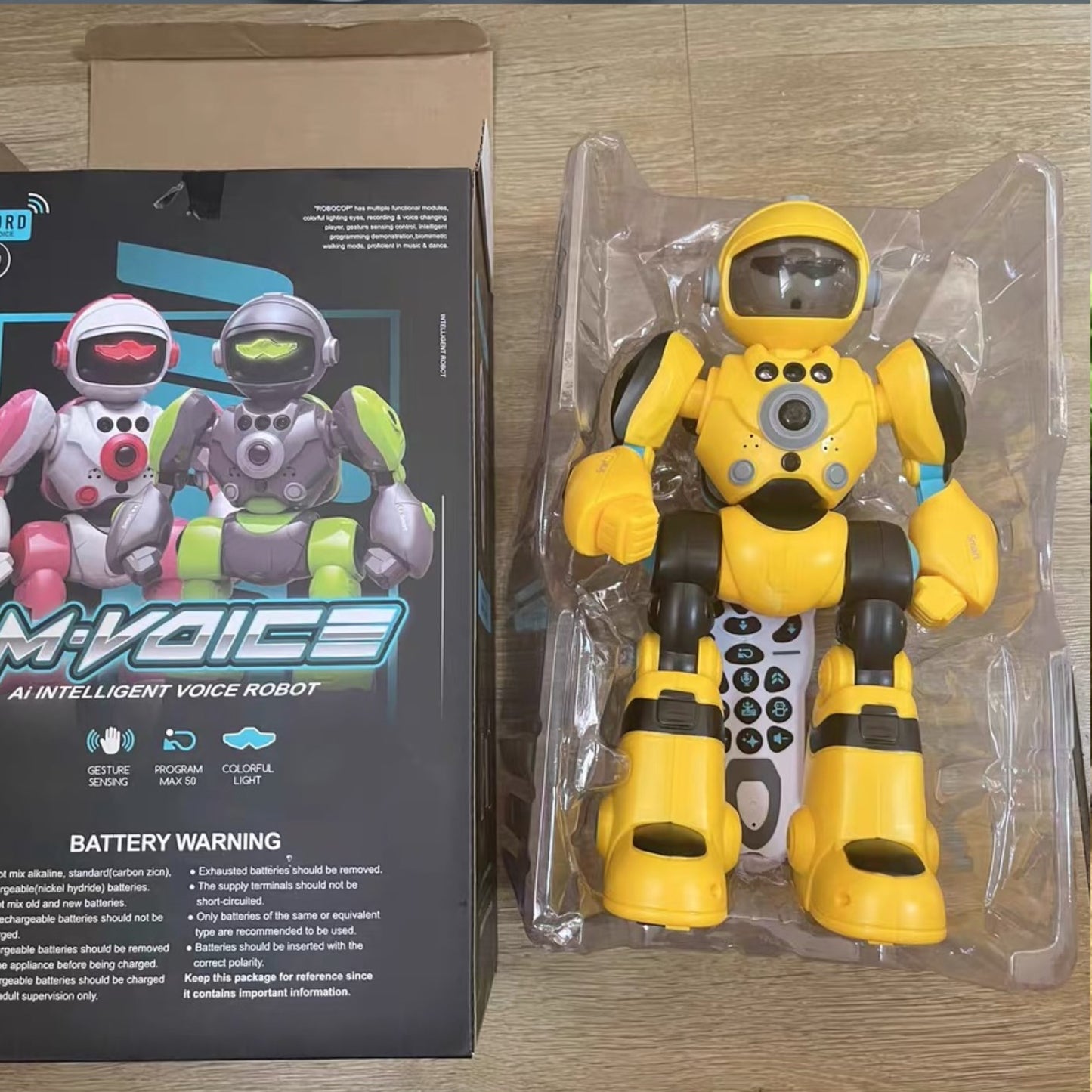 RC Smart Robot with remote control, LED &amp; gesture control