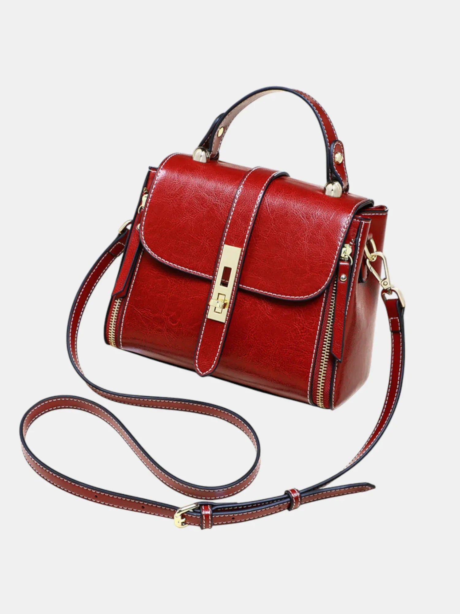 Leder Handtasche "Iris" - TOLLzWOOD