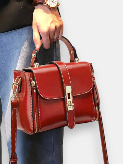 Leder Handtasche "Iris" - TOLLzWOOD