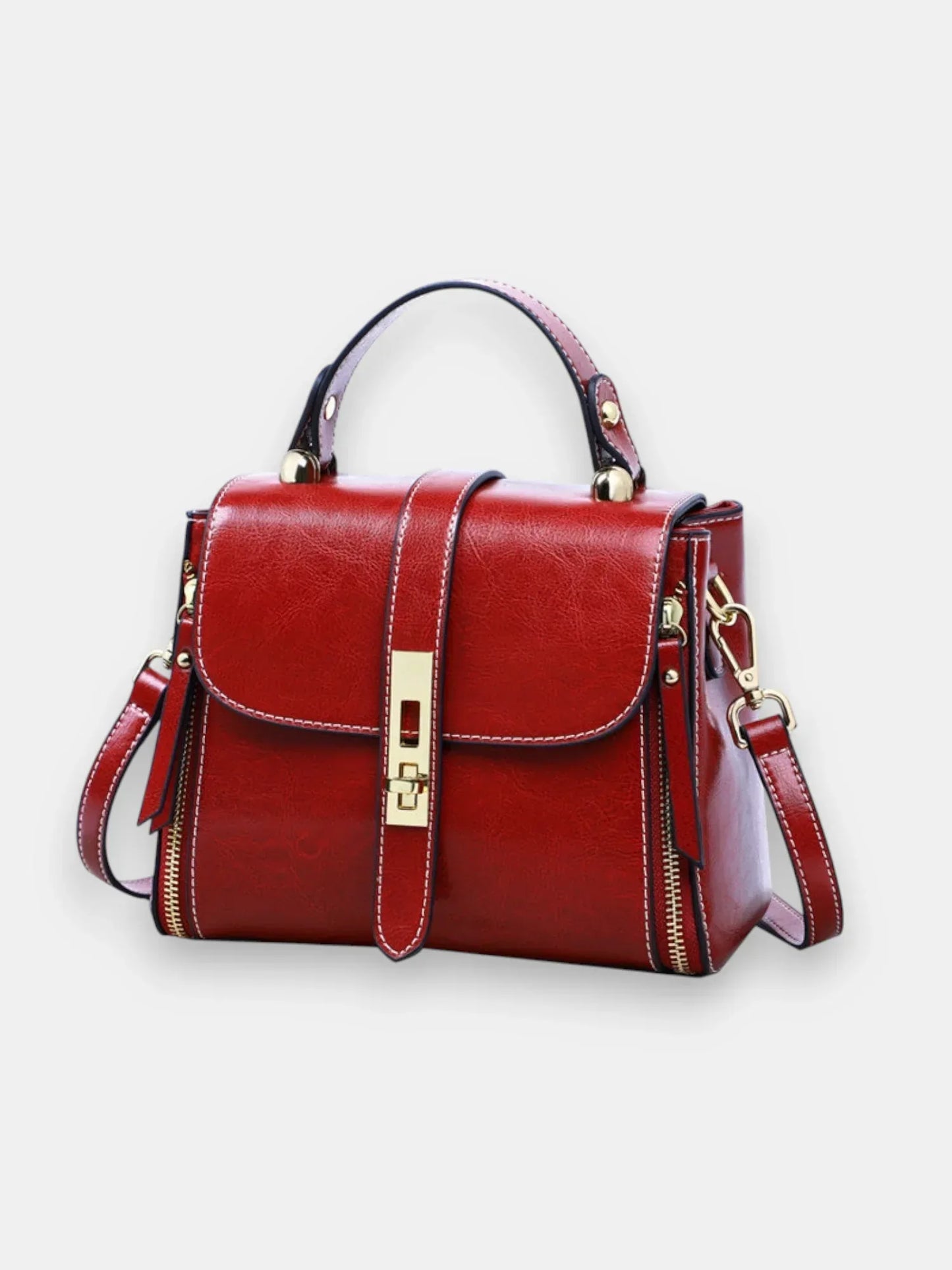 Leder Handtasche "Iris" - TOLLzWOOD