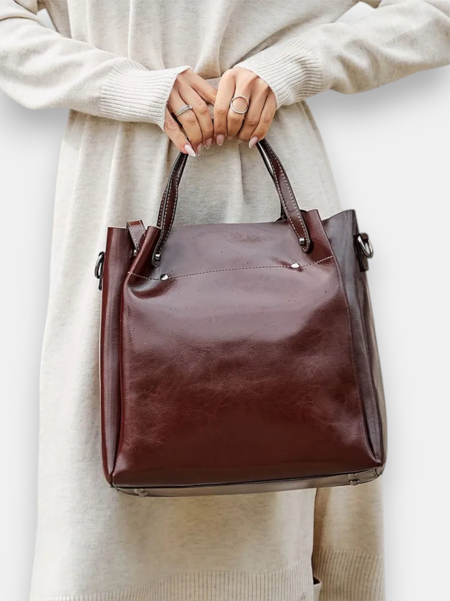 Leather handbag – model WSX702