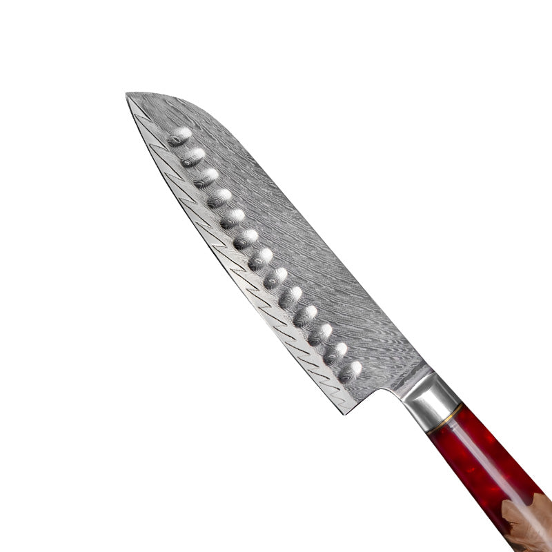 3-piece Santoku knife set made of 67-layer Damascus steel