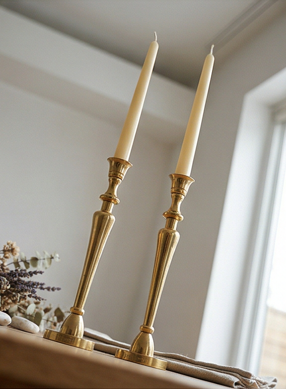 Candle holder set “Classic Gold” (2-piece)