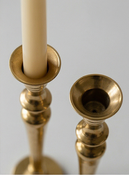 Candle holder set “Classic Gold” (2-piece)