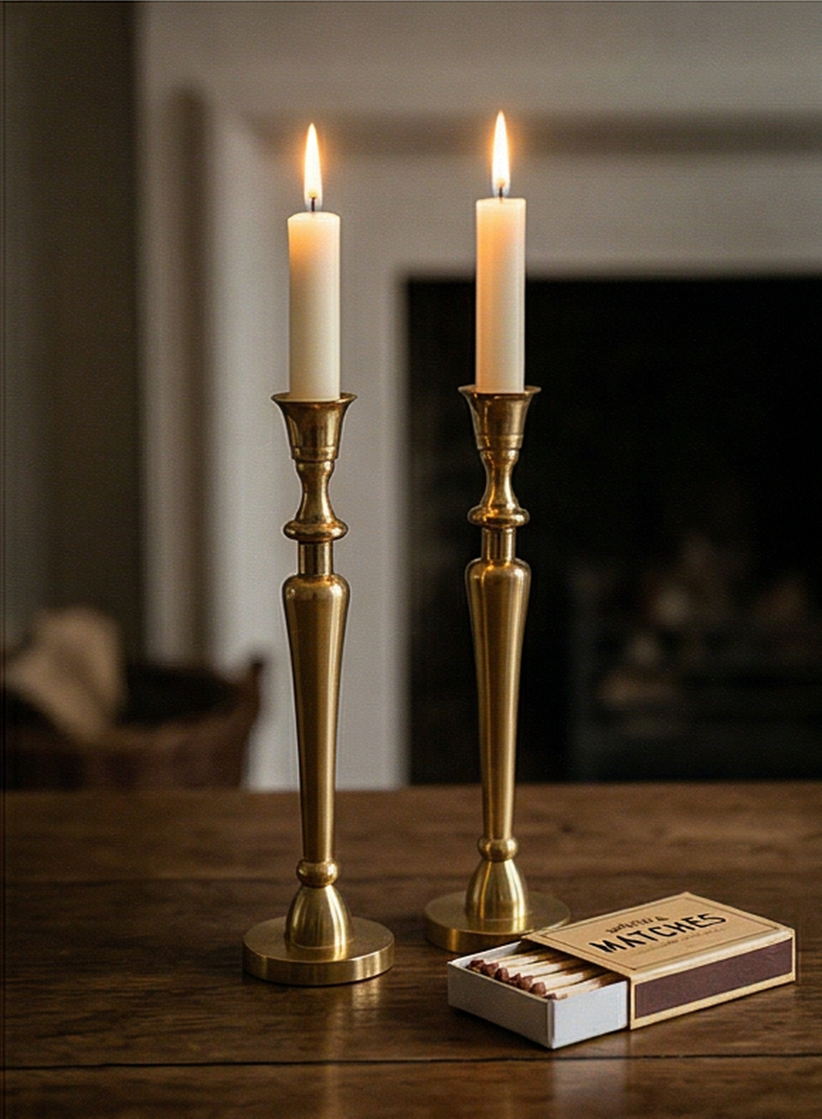 Candle holder set “Classic Gold” (2-piece)