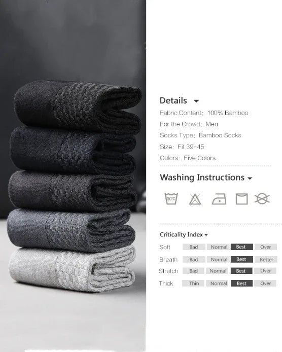 Socken aus Bambus – 5er Pack - TOLLzWOOD