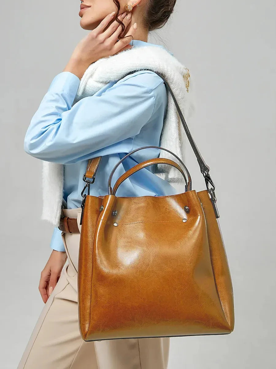 Leder Shopper "Aster" - TOLLzWOOD