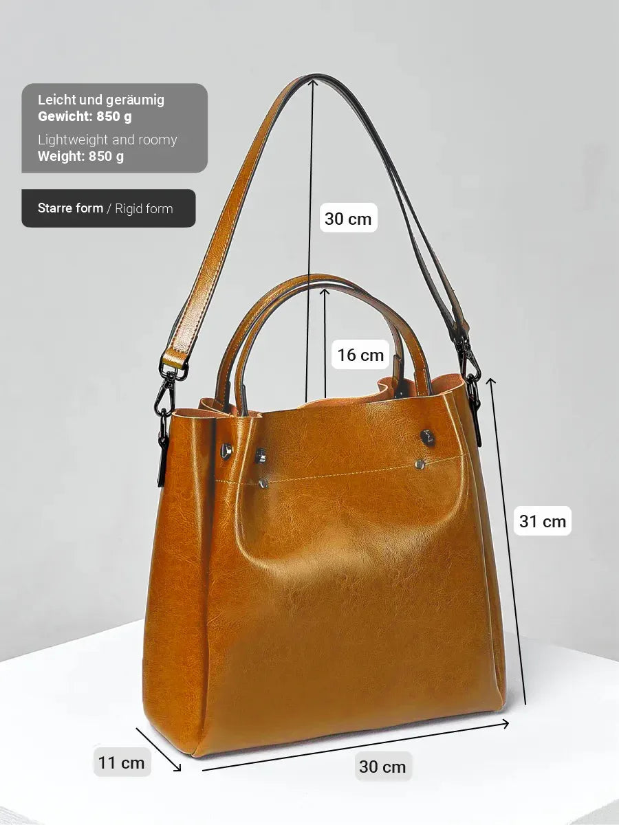 Leder Shopper "Aster" - TOLLzWOOD