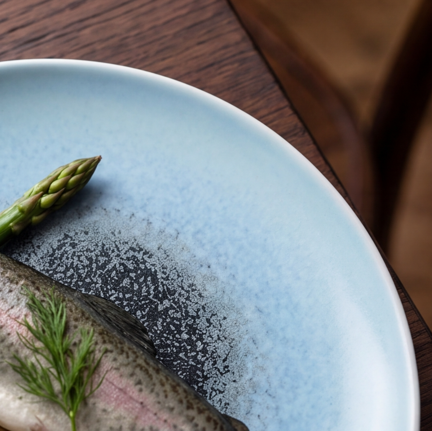 Porcelain plate "Blue" flat – Porz model