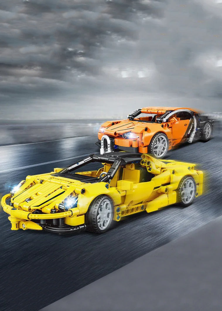 EC-TECHNIC Rennwagen mit Rückziehfunktion, 391 Teile