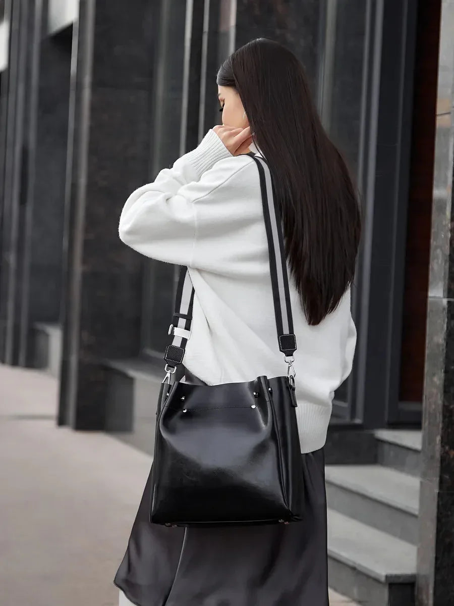 Leder Shopper "Aster" - TOLLzWOOD