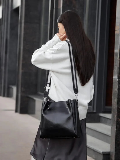 Leder Shopper "Aster" - TOLLzWOOD