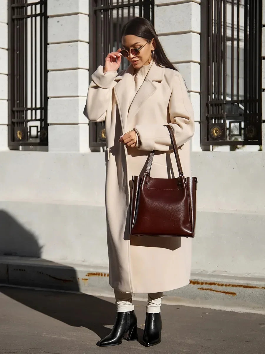 Leder Shopper "Aster" - TOLLzWOOD