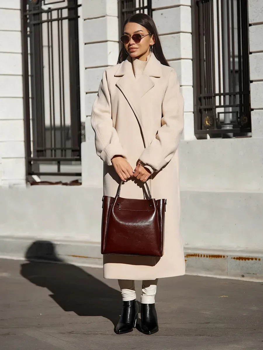 Leder Shopper "Aster" - TOLLzWOOD