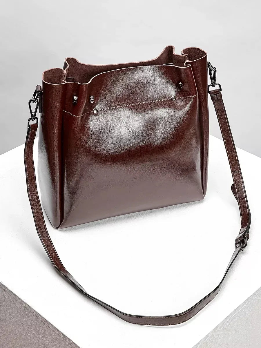 Leder Shopper "Aster" - TOLLzWOOD