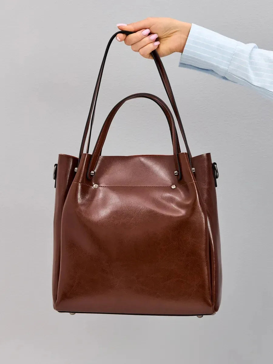 Leder Shopper "Aster" - TOLLzWOOD