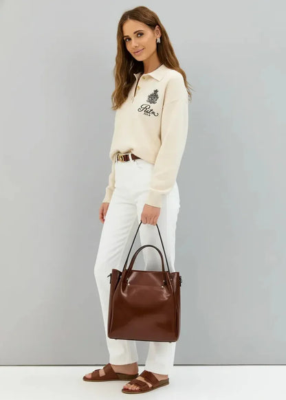 Leder Shopper "Aster" - TOLLzWOOD