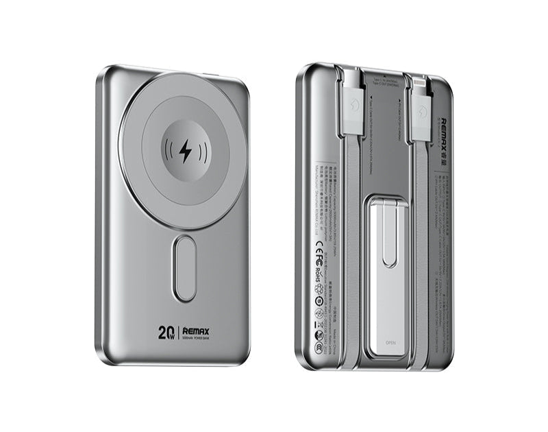 REMAX Magnetische Wireless Powerbank 5000mAh mit faltbarem Ständer