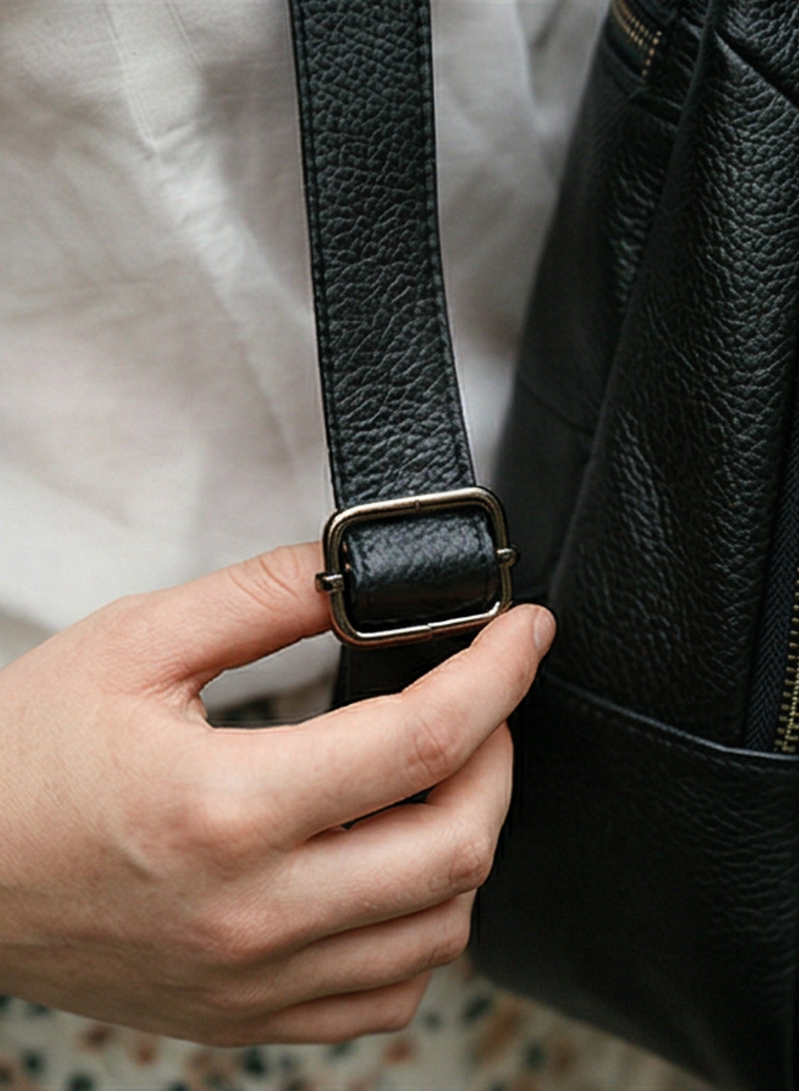 Leder Rucksack "Krokus"