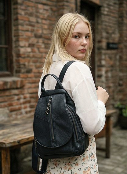 Leder Rucksack "Krokus"