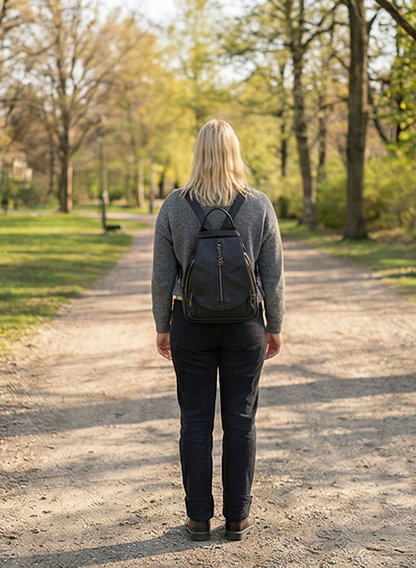 Leder Rucksack "Krokus"