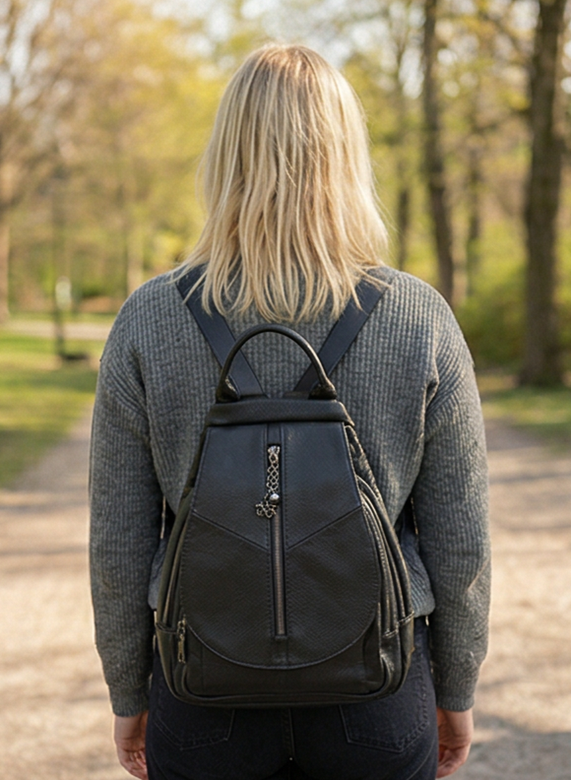 Leder Rucksack "Krokus"